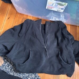 lululemon athletica Black scuba Hoodie